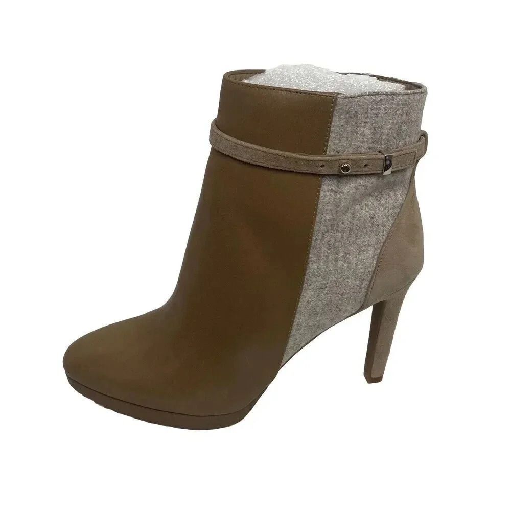 Antonio Melani NWOB Kingston Tan Leather and Suede Booties Women’s Size 9M